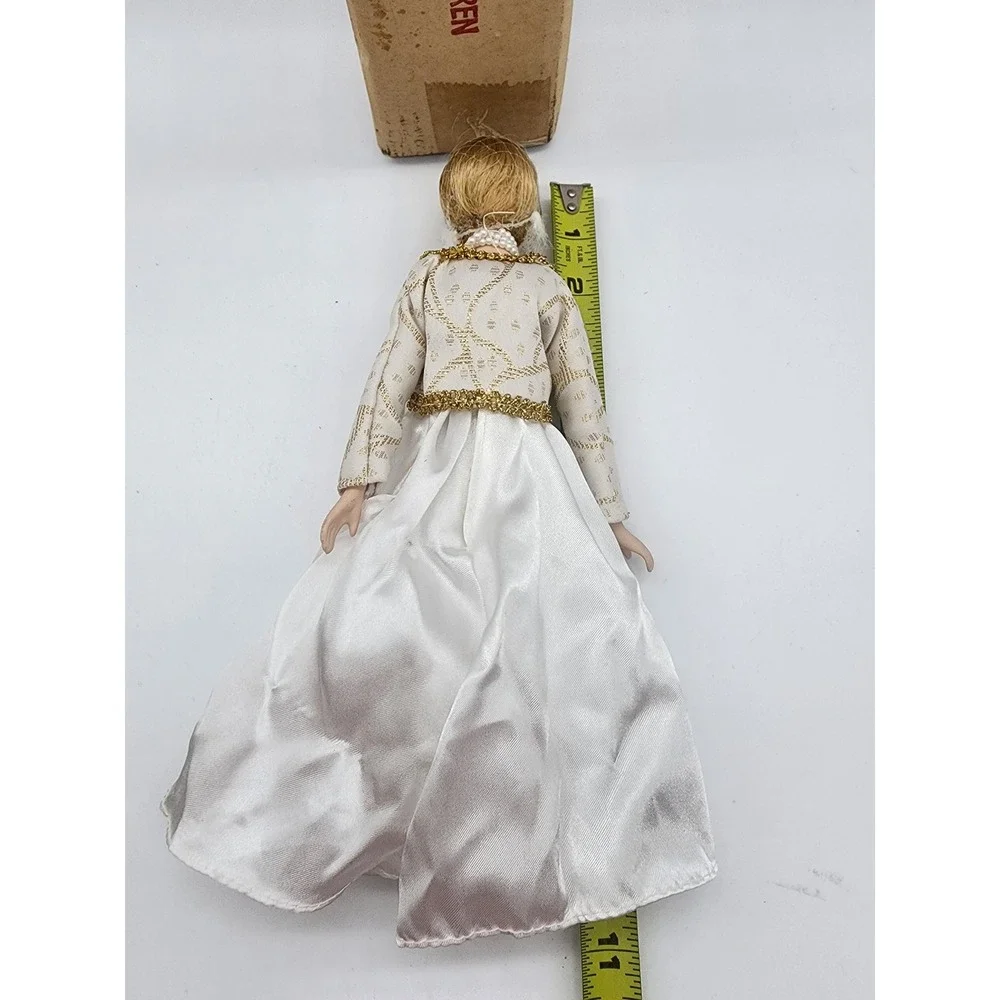 Princess Diana Porcelain Collector Doll Ivory Gown Gold Trim Bolero 11 Inch
